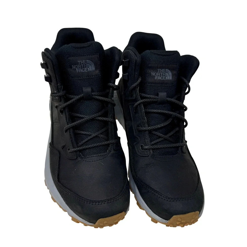 The North Face Larimer Mid Waterproof Boots Mens 8 Black Leather NF0A819J